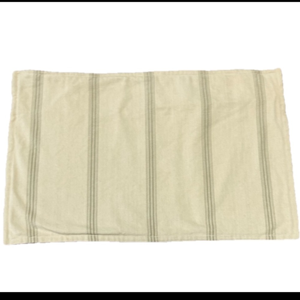 Ralph Lauren accent Pillow Cover Raeghan Stripe Cream 16x24 Cottagecore
